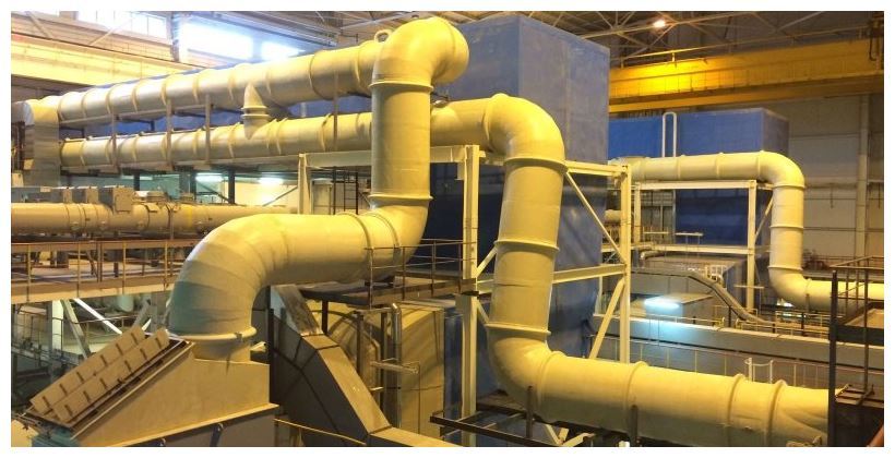 Воздуховод для газотурбинной установки